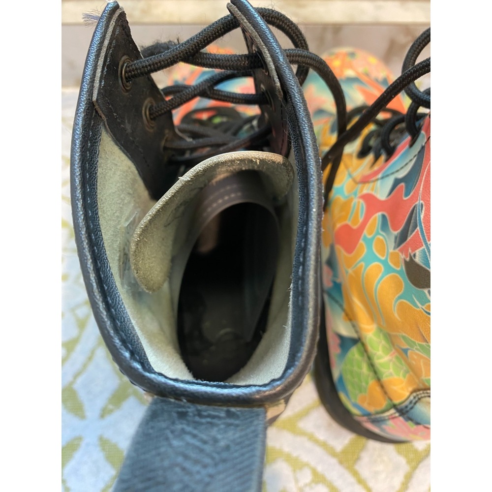 Doc Martens Psycho Tattoo 1460 Leather Boots Women's US 7 & UK 5 Rare Few Scuffs - Picture 5 of 16